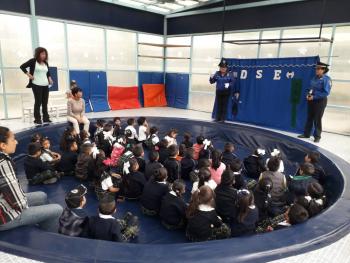 Elementos de la SSC conviven con Alumnos de diferentes Planteles Educativos con el fin de fomentar la Cultura de la Seguridad