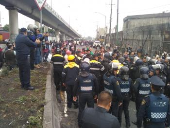 SSC implementa Dispositivo de Seguridad y Vialidad ante Bloqueos de Tianguistas en distintos puntos de la Alcaldía Iztapalapa