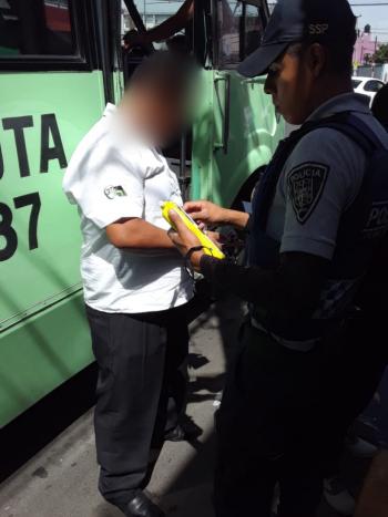 SSC realiza pruebas de Alcoholemia a conductores del transporte público de la Ruta 37