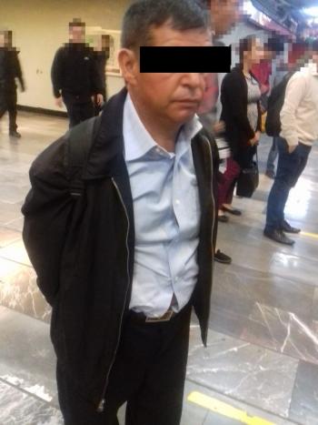 Policías de la PBI de la SSC detienen a un Hombre por presunto Abuso Sexual en la estación Tacubaya del Metro