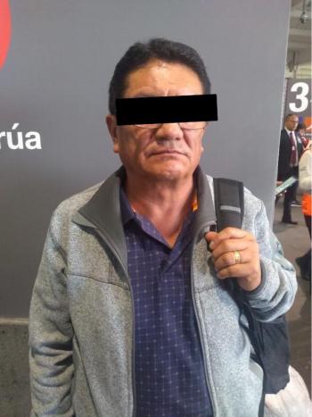 Policías de la PA de la SSC arrestan a un hombre de Nacionalidad Peruana por presunto robo de maleta en el AICM