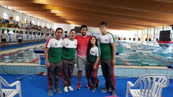 Debuta Alejandro Alvarado con plata y récord en Serie Mundial de Para Natación