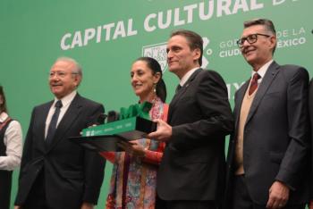 Presenta Gobierno Capitalino Sello Distintivo Capital Cultural de América