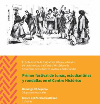 Presentan Primer Festival de Tunas, Estudiantinas y Rondallas en el Centro Histórico