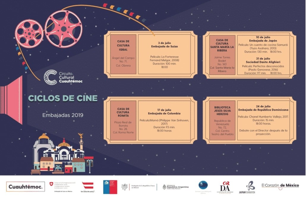 Alcaldía invita al Ciclo de Cine Cuauhtémoc