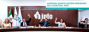 Vigésima Quinta Sesión Ordinaria del Pleno del Info