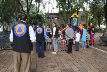 Brinda capacitación Protección Civil de Cuauhtémoc en centros escolares