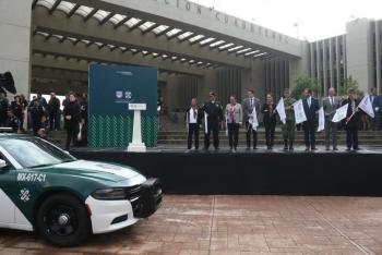 Fortalecen estrategia de Seguridad en Cuauhtémoc con entrega de 160 patrullas nuevas