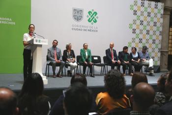 Presiden Jefa de Gobierno y Titular de la SSC las comisiones Ciudadanas contra la violencia a Mujeres Policías y contra la corrupción Policial