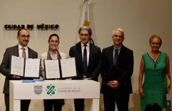 Firman gobierno capitalino y Corporación Financiera Internacional memorando de entendimiento en materia sustentable