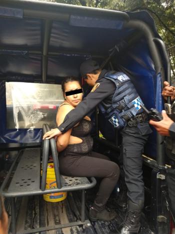 SSC detiene a una Mujer implicada en disparos con arma de fuego en Plaza Art