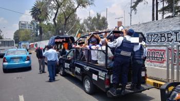 En trabajo coordinado elementos de la SSC y STC realizan operativo de Liberación de Espacios en la Línea 3 del Metro