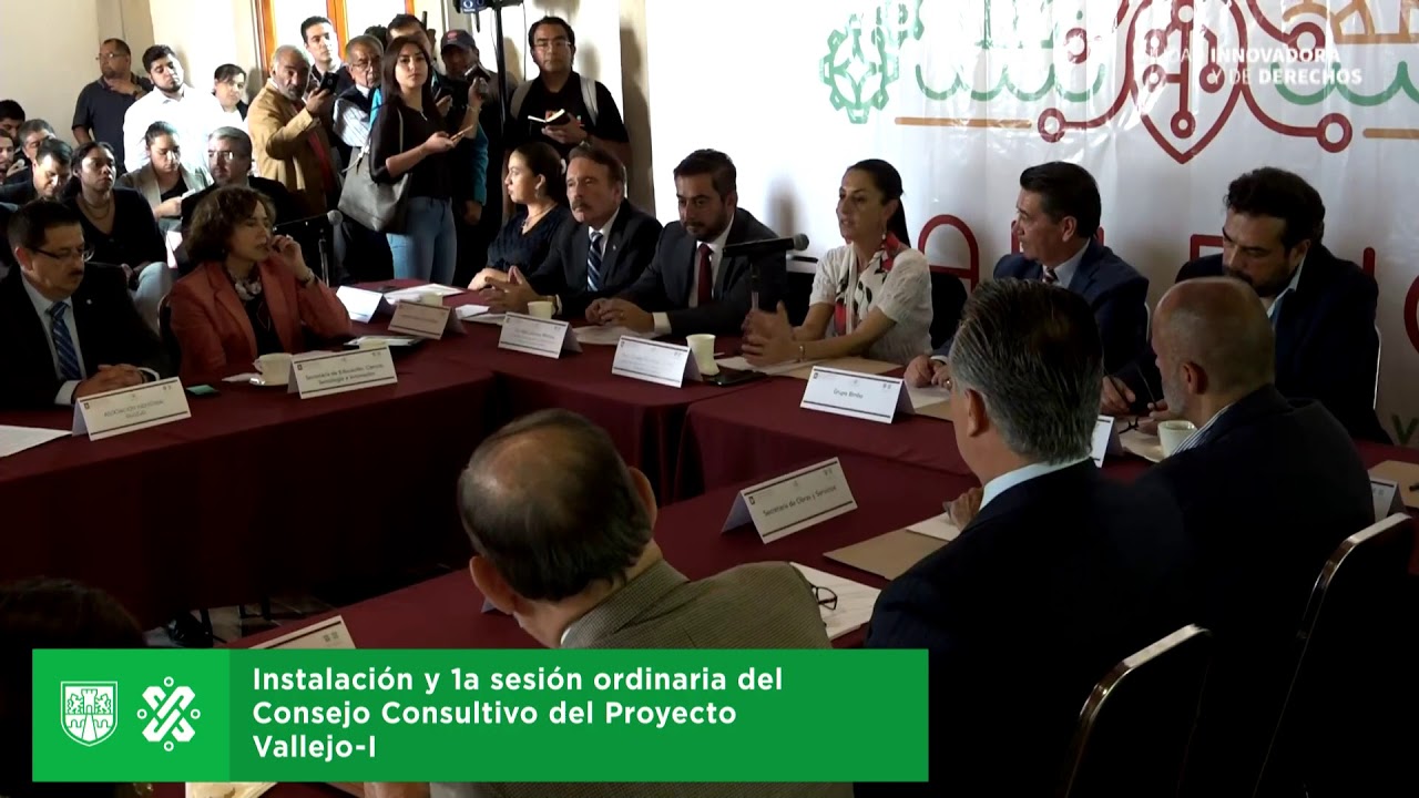 Instala Jefa de Gobierno la primera sesión ordinaria del consejo consultivo del proyecto Vallejo-I