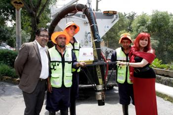 Dan Banderazo de Salida a Jetpatchers para realizar trabajos de Bacheo en menor tiempo
