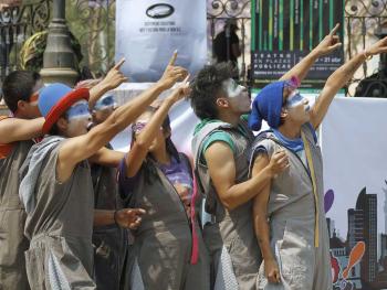 Teatro en el Jardín Hidalgo de Azcapotzalco