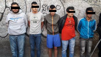 SSC captura en persecución a cinco implicados en agresiones a tiros contra cuatro personas por posesión de droga y armas de fuego