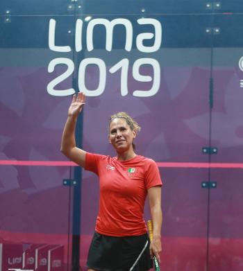 Se despide Samantha Terán del squash con medalla de bronce en Lima 2019