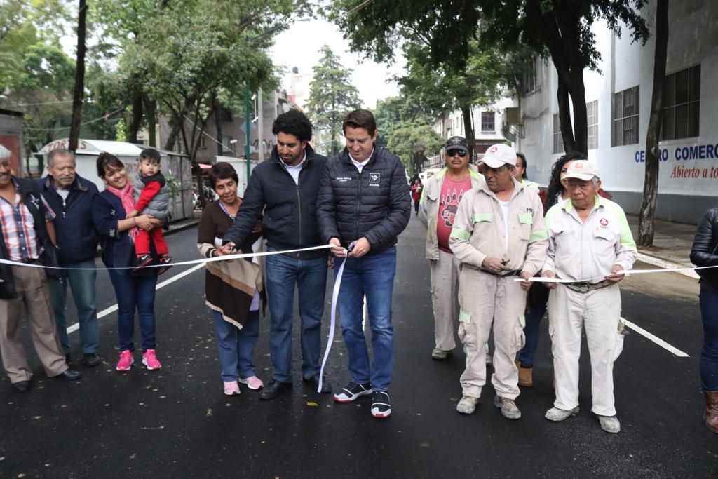 Alcaldía Cuauhtémoc concluye trabajos de repavimentación en calle Enrico Martínez