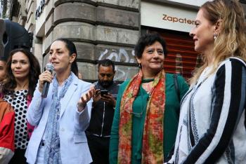 Transforma Gobierno CDMX cortinas de negocios en galería de arte urbano