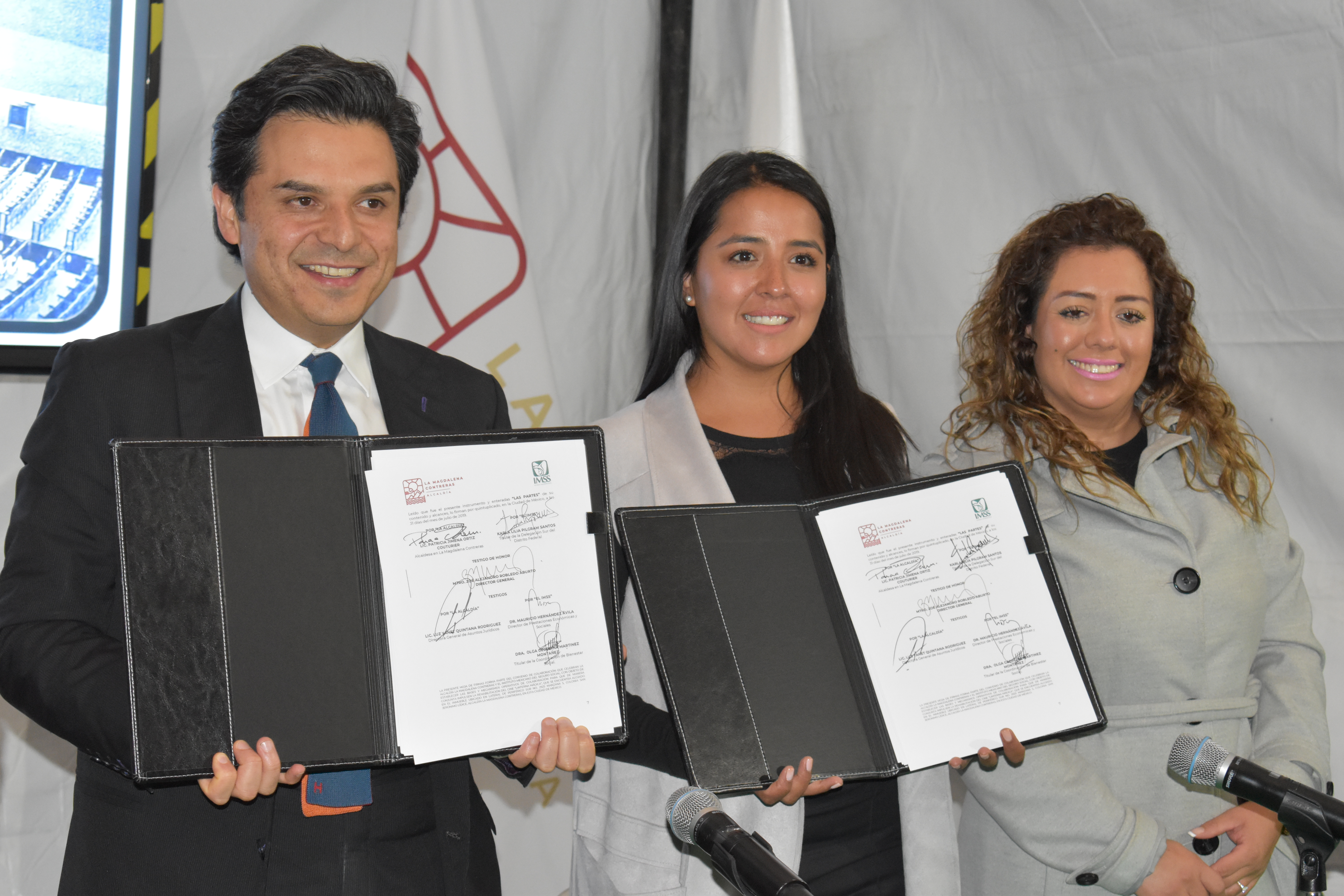 La Magdalena Contreras y el IMSS firman convenio para recuperación del cine Linterna Mágica