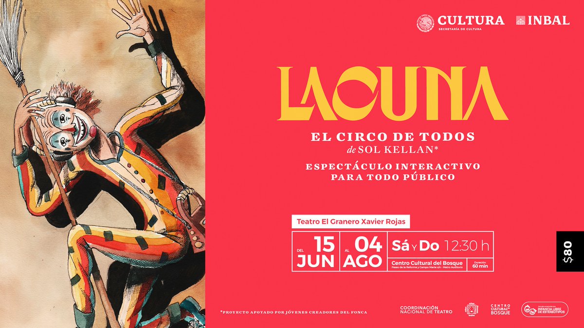 Último fin de semana de Lacuna, circo de todos en el Centro Cultural del Bosque