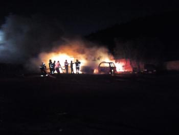 SSC implementa Dispositivo de Seguridad en apoyo a cuatro vehículos incendiados en GAM