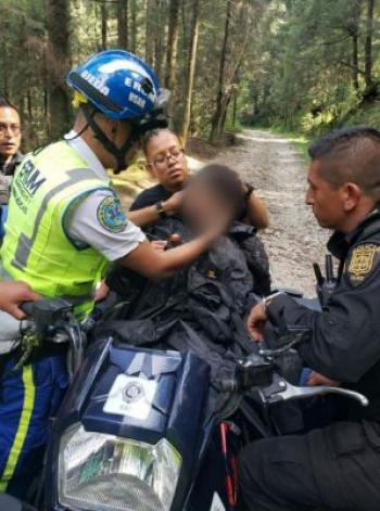 SSC rescata a un menor extraviado en la zona boscosa de Cuajimalpa y lo reúne con su Familia