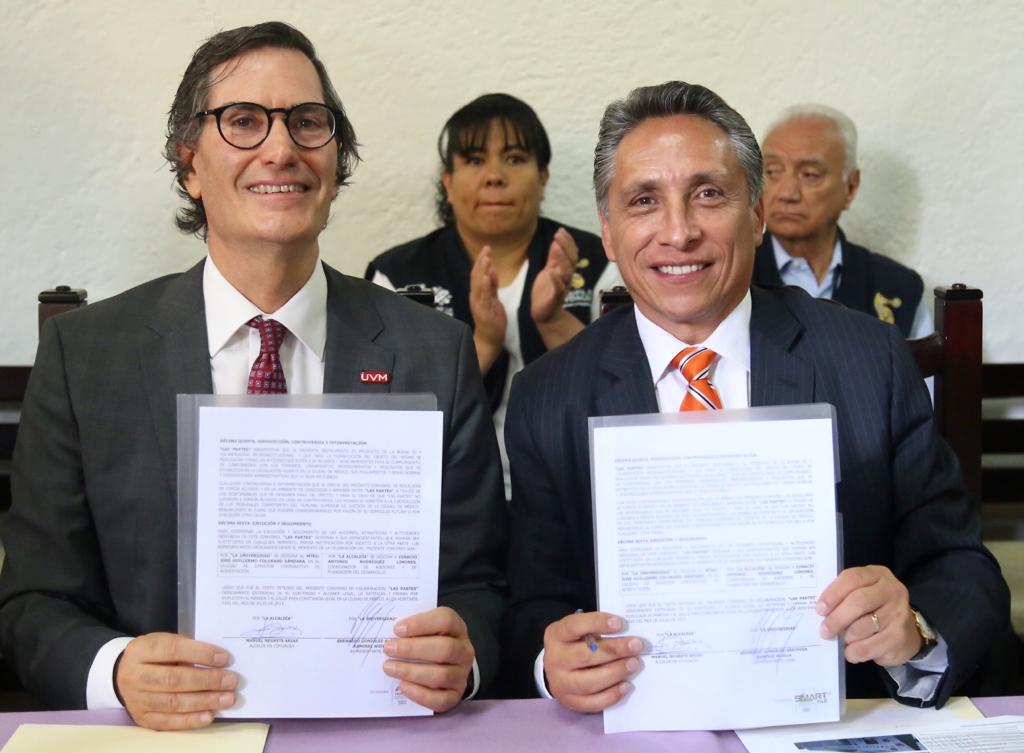 Firma alcaldía de Coyoacán convenio de colaboración con la Universidad del Valle de México