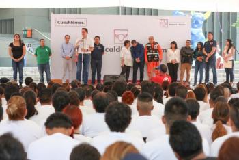 Con programa de Protección Civil Néstor Núñez se compromete con vecinos de Cuauhtémoc