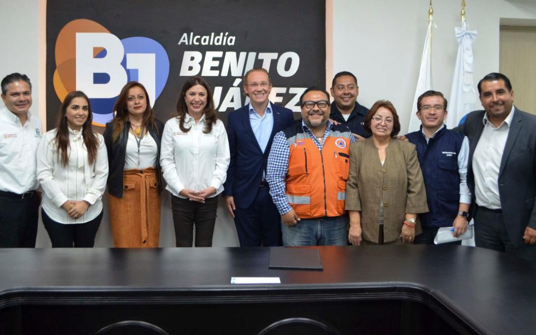Firman Alcaldía Benito Juárez e IMSS convenio de colaboración en materia de protección civil, seguridad y servicios urbanos