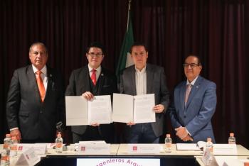 Firman convenio alcaldía y el Ilustre Colegio de Arquitectos Ingenieros para reforzar acciones de protección civil