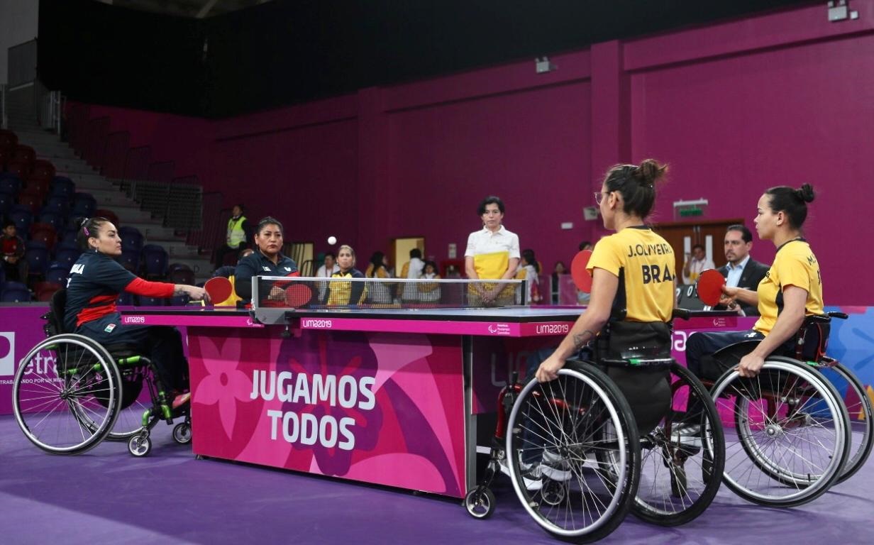 Plata para el tenis de mesa femenil en equipos en Parapanamericanos Lima 2019
