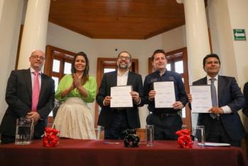 Alcaldía Cuauhtémoc y Estado de Colima fiman convenio de colaboración