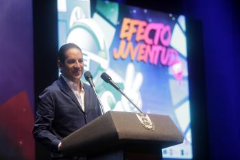 Participa el Gobernador en el Foro Emprendedor Efecto Juventud