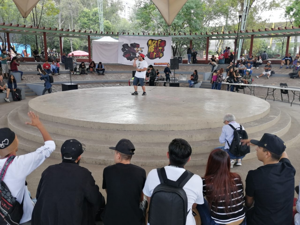 Con micrófono abierto y rap la Alcaldía Cuauhtémoc busca recuperar espacios públicos