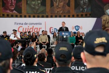 Firma Alcaldía Benito Juárez convenio Cuidar a quien nos Cuida con PGJ y SSC