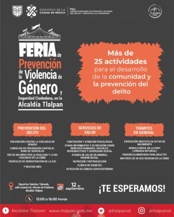 Tlalpan impulsa Feria de Prevención contra la violencia de género
