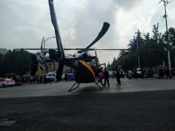 Cóndores de la SSC brindan Ambulancia Aérea para trasladar un corazón al Hospital Infantil de México