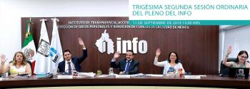 Trigésima Segunda Sesión Ordinaria del Pleno del INFO