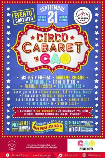 Tlalpan celebrará festival Circo, Cabaret y CAO