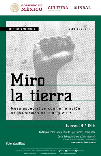 Conmemorarán sismos de 1985 y 2017 con la charla especial Miro la tierra