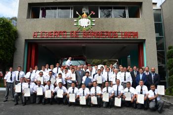Reconoce la UNAM a su Heroico Cuerpo de Bomberos