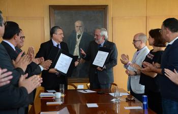 Firman convenio UNAM y CNDH para realizar actividades conjuntas de la Cátedra “Nelson Mandela”