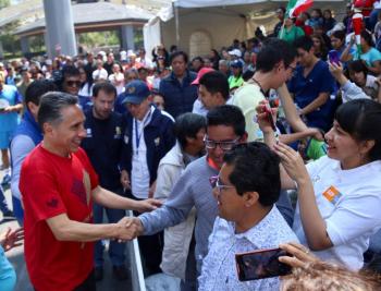 Inauguración del programa Arma tu Reta en Alcaldía Coyoacán