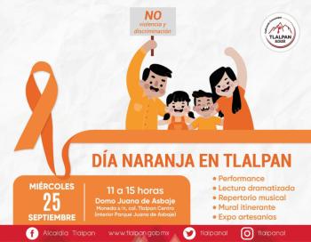 Tlalpan se une al Día Naranja