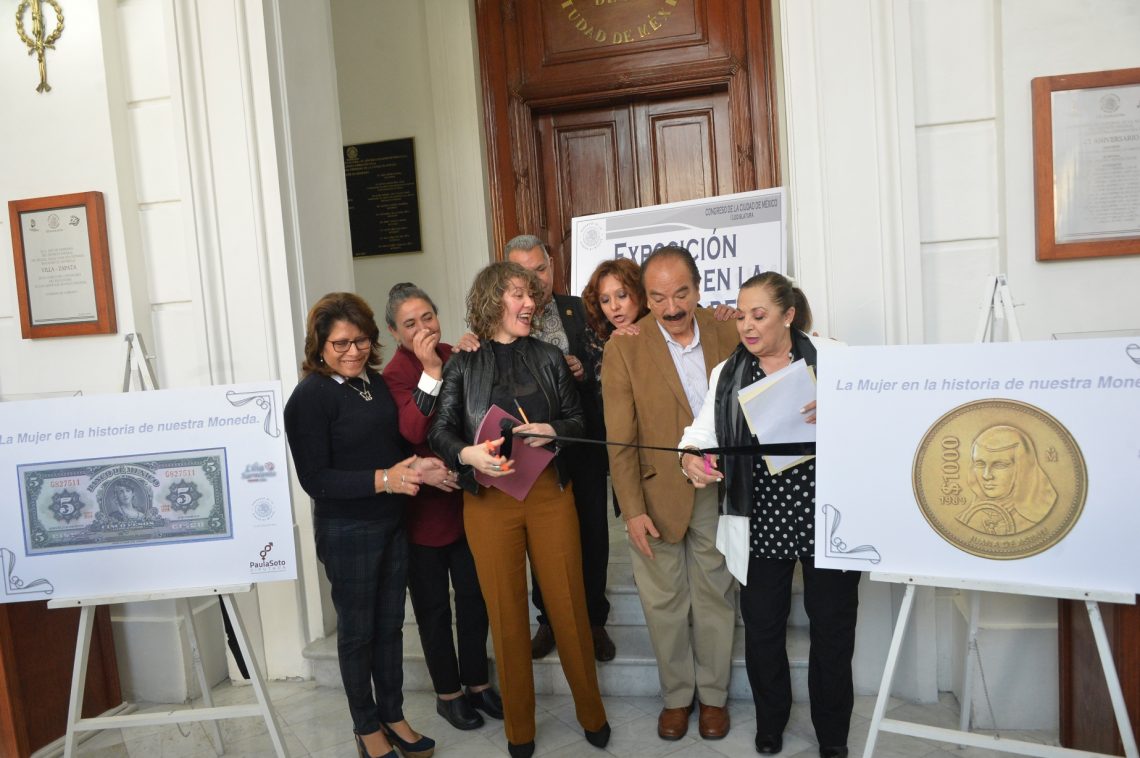 El Congreso de la CDMX inaugura la exposición “La mujer en la historia de nuestra moneda”