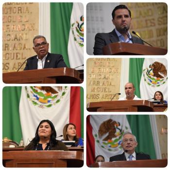 Presentan diversos puntos de acuerdo en materia hídrica, de seguridad, legalidad, respeto a derechos laborales y movilidad ciudadana