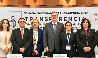 La transparencia es esencial para fortalecer los regímenes democráticos y sus valores: Marcelo Ebrard