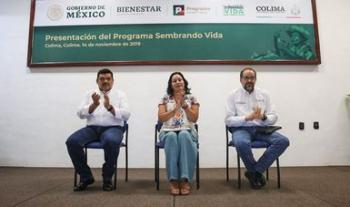 Presentan el Programa Sembrando Vida en Colima y Michoacán