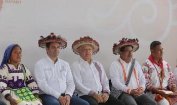 En Nayarit, presidente López Obrador anuncia construcción de caminos a La Yesca y Ocotán